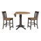 International Concepts Round 42 in W, 42 in L, 36.3 in H, Wood, Hickory/Washed Coal K45-42DPT-27B-S102-2 - alternate 6